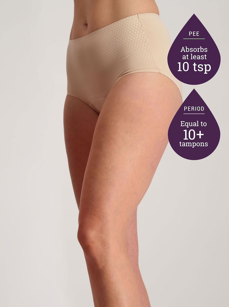 Just'nCase Multi-Tasking Period and Bladder Leakage Underwear - 10+ Tampons Worth (10 tsp)