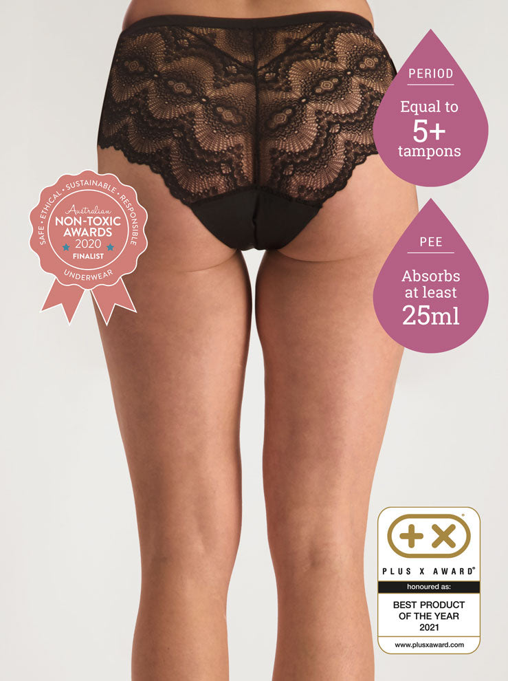 Shop Period Underwear  Full Brief Lace - 5+ Tampons Worth! – Confitex NZ
